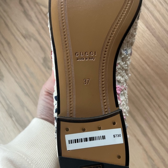 NIB Limited Edition Gucci Tweed Loafers Size 37 - Picture 4 of 4